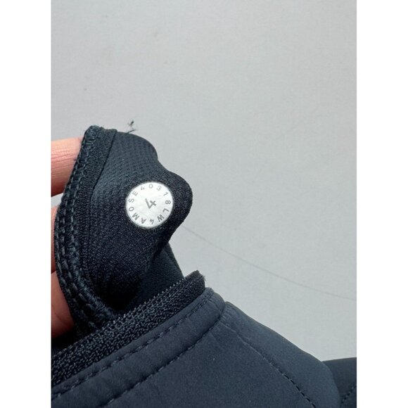 LULULEMON Extra Mile Navy Tech Fleece Removable Dickey Hooded Jacket, Size 4 - Picture 15 of 16